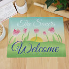 Personalized Spring Tulips Cutting Board  63159313